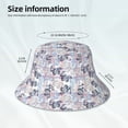 thumbnail image 3 of KLL Autumn Leaves Bucket Hat for Women Men Packable Travel Beach Sun Hat Outdoor Rave Accessories Reflective Fisherman Cap, 3 of 7