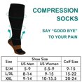 thumbnail image 2 of Calcetines de compresión Double Couple, cobre, 20-30 mmHg, XXL, negros, 2 of 7