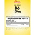 thumbnail image 2 of Vitamin B-6 100mg | 100 Tablets | High Potency Formula | Essential B-Vitamin | by Sundance, 2 of 5