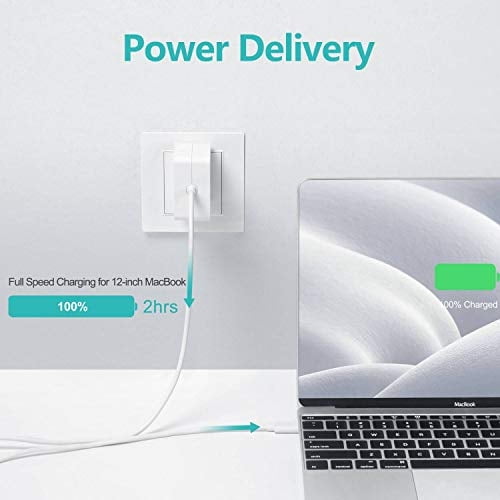 Nekteck Cargador de pared USB C de 45 W con suministro de energía, ada