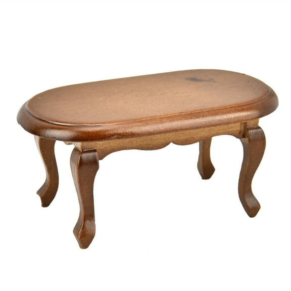 Toys for Boys Girls 3-6 Years 1:12 Pocket Wooden Tea Desk Coffee Table Model Wonderful Living Room Accessories