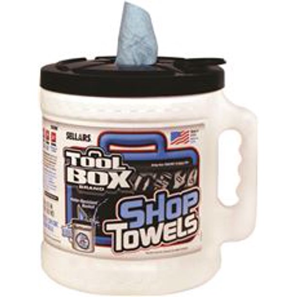 Sellars 55208 Toolbox Shop Towels Dispenser Bucket (1 Bucket of 200