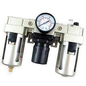 1/2" Compressed Air Moisture Filter Regulator Oiler Separator Lubricator Combo 