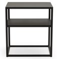 MoDRN Freya Open Metal Frame Nightstand, Charcoal Gray