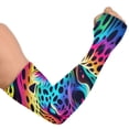 thumbnail image 2 of ALAZA Rainbow Leopard UV Sun Protection Arm Sleeves UPF 50+ Compression Cooling Sleeve 1 Pair, 2 of 7