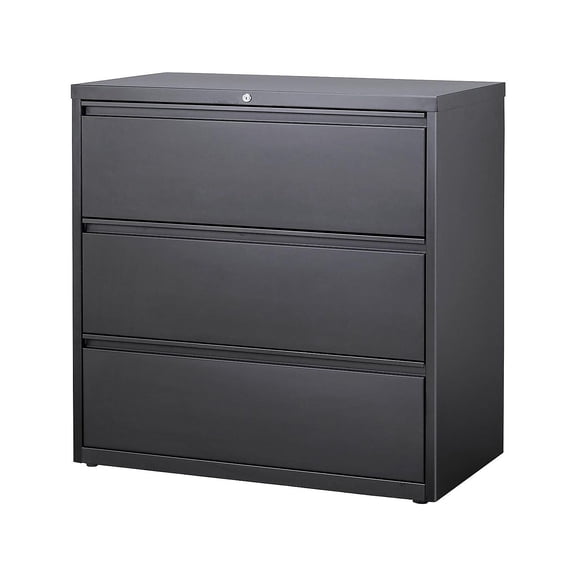 HITOUCH BUSINESS SERVICES 3-Drawer Lateral File Cabinet Locking Letter/Legal Charcoal 36"W