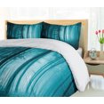 thumbnail image 5 of Ambesonne Teal Duvet Cover Sets, Foggy Dark Country Forest, 2-Queen, Teal, 5 of 7