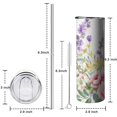 thumbnail image 5 of 20oz Pioneer Flower and Butterfly Skinny Tumblers Stainless Steel Tumbler with Lid and Straw,Vacuum Insulated Double Wall Travel Tumbler Cups with Cleaning Brush for Coffee,Tea, 5 of 6