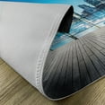 thumbnail image 5 of Ambesonne Scenery Place Mats Set of 4, Blurry Skyscrapers Sea, Standard Size, Pale Blue Dark Blue, 5 of 6