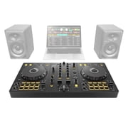Pioneer DDJ-FLX4 2-Channel DJ Controller for Rekordbox & Serato DJ Lite with Case & Cover Package