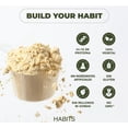 thumbnail image 3 of HABITS BY NOT A FANCY KITCHEN | Prote&iacute;na Vegana en Polvo 488 g | Sabor Natural | 24.1 g de Prote&iacute;na Vegetal Por Porci&oacute;n | KETO Friendly | Libre de Gluten | Sin Az&, 3 of 6