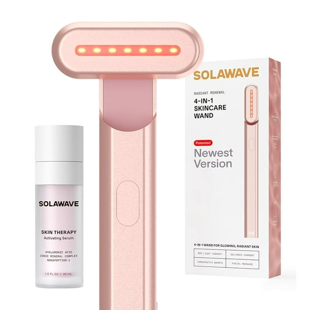 Paquete de varita facial y sérum para terapia cutánea SolaWave Solawave