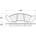 thumbnail image 2 of Centric Parts 106.11580 106 Series Posi Quiet Semi Metallic Brake Pad, 2 of 4