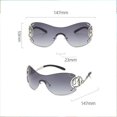 thumbnail image 2 of UV400 Snake Mirror Leg Sunglasses Personalized Eyes Protective Goggles for Women Men, 2 of 5