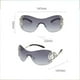 thumbnail image 2 of UV400 Snake Mirror Leg Sunglasses Personalized Eyes Protective Goggles for Women Men, 2 of 5