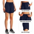 thumbnail image 5 of Shorts deportivos Ksmien de 5" de secado rápido con bolsillos con cierre, 5 of 5