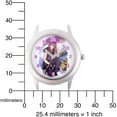 thumbnail image 5 of Descendants 2 Mal Tween Girls' Stainless Steel Watch, Purple Glitter Leather Strap, 5 of 6