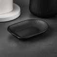 thumbnail image 3 of Thyme & Table, Ceramic Ribbed Spoon Rest, Black, 3 of 5