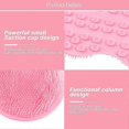 thumbnail image 2 of Silicone Shower Foot Scrubber Back Body Brush Massager Pad Mat Bathroom color04, 2 of 5