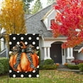 thumbnail image 2 of Fall Garden Flag 12x18 Inch Double Sided Outside, Autumn Pumpkin Welcome Seasonal Small Yard Outdoor Flag (White-Polka-Dot-NO.10), 2 of 6
