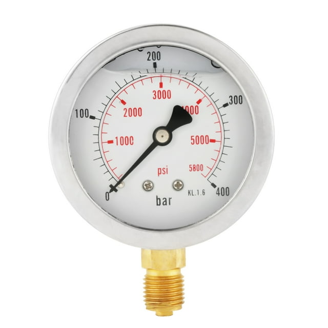 Dioche Manomètre, Manomètre d'Huile, Manomètre Numérique pour Réservoir d'Air pour Compresseur Hydraulique