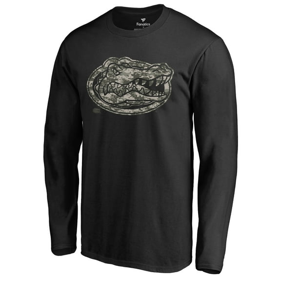 Men's Black Florida Gators Cloak Long Sleeve T-Shirt