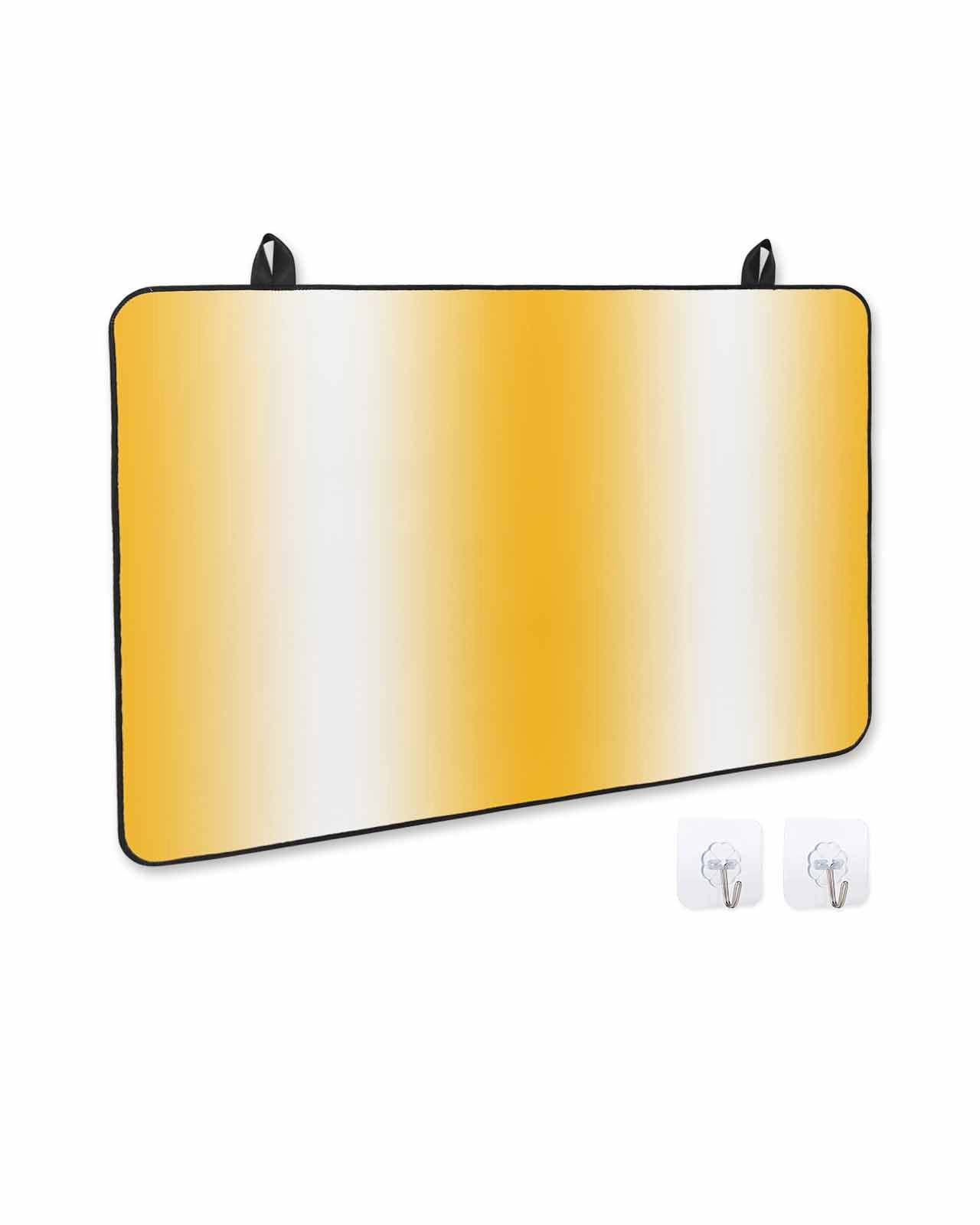 nqOlkjepod Large Induction Cooktop Protector Mat 24"x21", Yellow White Ombre Stove Top Covers for Electric Stove, Modern Gradient Minimalist Aesthetic Stove Burner Cover Mats, Glass Top Stove Cover