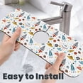 thumbnail image 6 of Sikiie Cartoon Space Splash Guard for Sink Faucet-1 PC Super Absorbent Fast Drying Mat Sink Gadgets-Splash Guard for Kitchen, Sink Mat, 6 of 7