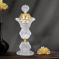 thumbnail image 4 of Quemador de incienso de cristal,Quemador de incienso de cristal Mabkhara Craft,Quemador de resina de incienso Bakhoor Oud Incensario,Soporte para incensario de estilo árabe Estufa, 4 of 9