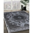 thumbnail image 3 of Ahgly Company Machine Washable Indoor Square Industrial Modern Light Black Area Rugs, 5' Square, 3 of 7