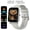 Silvery, variant on 1.85" Fitness Smartwatch for Men Women: Call Answer, Health Monitor, Sports Modes, Message Alert, Compatible with iPhone Android