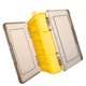 thumbnail image 3 of Caja de señuelos de doble capa, drenaje, caja de almacenamiento de señuelos espesada transpirable, 12 compartimentos, caja de señuelos de pesca, amarillo rutenio, 3 of 10