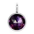 thumbnail image 1 of Birthstone Rhinestone Crystal Stainless Steel Silver Jewelry Making Crystal DIY DIY Accessories Decorations Pendants for Birthday deep purple, 1 of 6