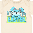 thumbnail image 4 of Inktastic My First Easter Cuddly Blue Bunny Boys or Girls Baby Bodysuit, 4 of 5