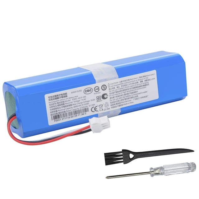 Aspiradora de iones de litio con batería CQCEO 6800 mAh 14,4 V