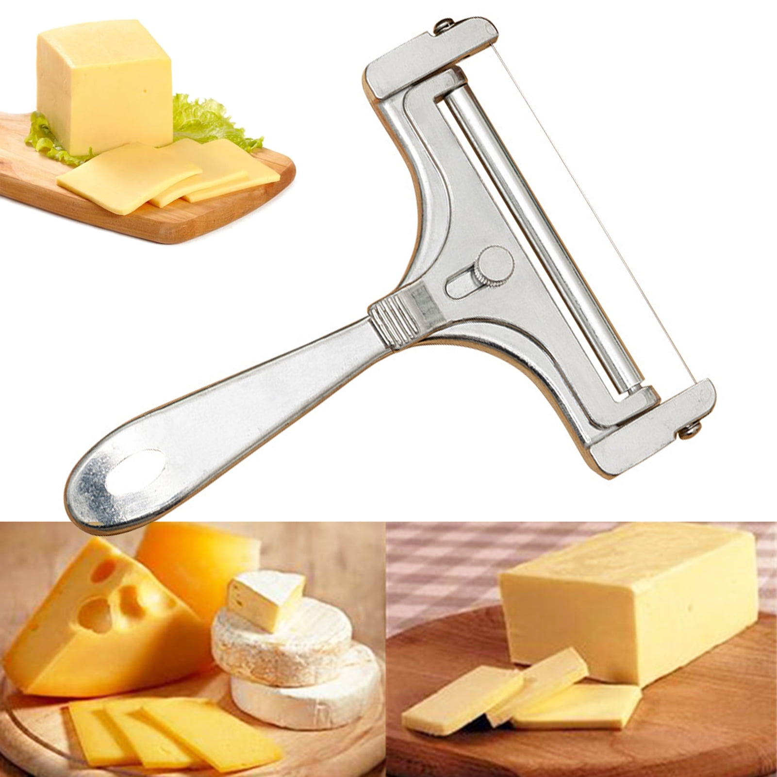 Reheyre Multifunctional Butter Slicer - Non-stick Cheese Cutter and Toast  Shredder with Comfortable Grip, Space-saving and Easy-to-Clean Design,  Perfect for Dining Room Use 