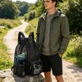 thumbnail image 6 of Drawstring Mesh Swim Backpack, With Separate Wet Pocket Sports Sack, Portable Water Resistant Beach Gym Bag, Backpack for Women Gym Beach Swimming Sports, 6 of 6