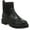 Black, variant on Womens Maxxine Faux Leather Casual Ankle Boots