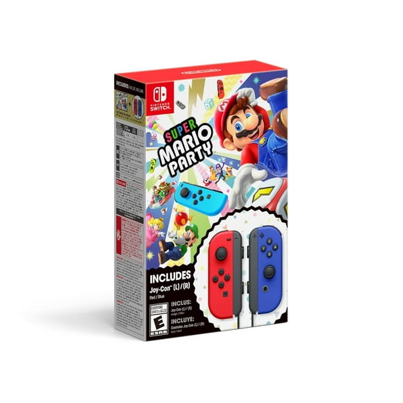 Super Mario Party + Red Blue Joy-Con Bundle
