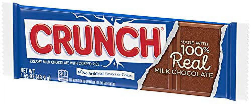 CRUNCH Milk Chocolate and Crisped Rice Full Size Candy Bar White Elephant  Gifts, 4.4 oz - City Market