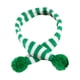 thumbnail image 2 of Bufanda navideña para mascotas, disfraz navideño, bufanda de punto decorativa para mascotas de conejo raya verde, 2 of 9