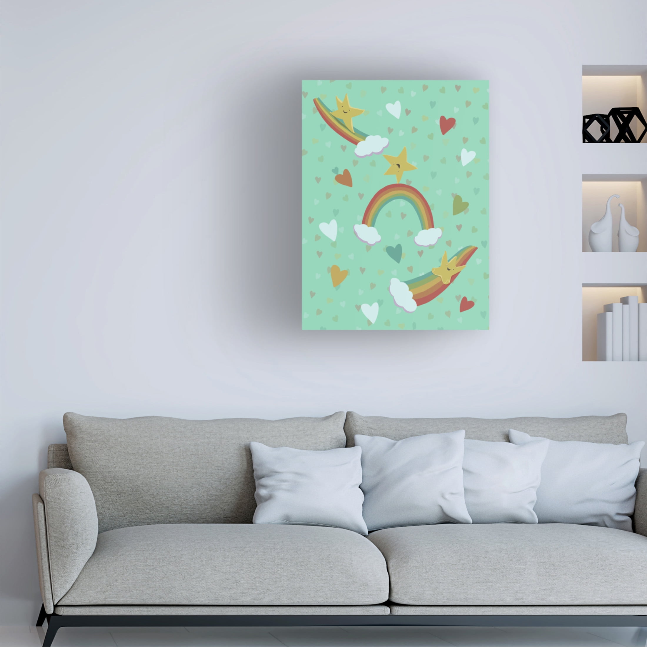 Canvas Wall Art - Christine Rotolo 'Lucky Star' Wall Art for Living Room, Bedroom, or Office Décor by Trademark Fine Art - 24 x 32 Inches