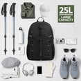 thumbnail image 6 of Voylla Hiking Travel Backpack for Men Women 25L - Small Lightweight Waterproof Outdoor Camping Backpack/Day Pack, Hiking Daypack with Hydration System for Hiking, Travel, Sports, Running, Biking, 6 of 6