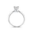 thumbnail image 4 of 14kt White Gold Womens Princess Diamond Solitaire Bridal Wedding Engagement Ring 1 Cttw, 4 of 4