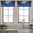 thumbnail image 3 of LALILO Kitchen Curtain Valance Tribal Ornament Rod Pocket Window Curtain 52"x 18" Set of 2, 3 of 7