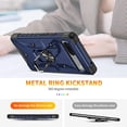 thumbnail image 3 of Case for Google Pixel 7 Case Military Grade Drop Case with Kickstand Metel Ring Magnetic Holder Shockproof Protective for Pixel 7 Phone Case (Blue), 3 of 17