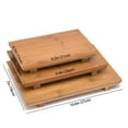 thumbnail image 5 of THY COLLECTIBLES Sashimi Sushi Bamboo Serving Geta Plate - Japanese Style Tableware Bamboo Sushi Board Cutting Tray (L8.2" x W4.7"), 5 of 5