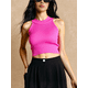 thumbnail image 4 of Blusa Crop Cuello Halter Canale Diseño Elegante y Comodidad, 4 of 5