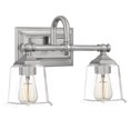 thumbnail image 4 of Nicholas 2-Light Brushed Nickel Vanity Light, 4 of 5