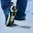 thumbnail image 3 of Fiersh Ice Cleats \u2013 Puños de nieve crampones antideslizante Tracción & Snow Grippers para zapatos y botas 10 tacos acero Slip-on Stretch Calzado mujeres hombres niños (Extra Studs) XL, 3 of 8